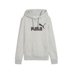 Damska bluza z kapturem z logo No.1 ESS PUMA. Szare bluzy Puma, uniwersalny, bez wzorów, z kapturem. Za 219.00 zł.