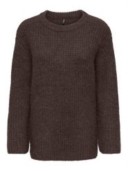 ONLY Sweter w kolorze brązowym rozmiar: M. Brązowe swetry Only, m, bez wzorów, bez ramiączek. Za 89.95 zł.