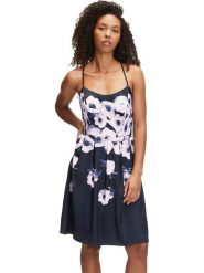 Vera Mont Sukienka w kolorze granatowym rozmiar: 36. Niebieskie sukienki Vera Mont, bez wzorów, bez kołnierzyka, bez ramiączek, midi. Za 217.99 zł.