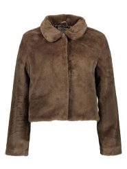 JDY Kurtka "Macy Life” w kolorze brązowym ze sztucznego futra rozmiar: M. Brązowe kurtki JDY, m, bez wzorów, bez kaptura. Za 136.78 zł.