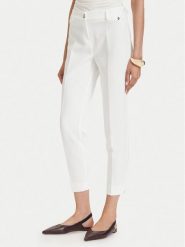 Maryley Spodnie materiałowe 26EB52Z/43VA Kremowy Regular Fit. Białe spodnie materiałowe Maryley, l, bez wzorów, z materiału. Za 239.99 zł.