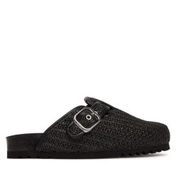 Klapki Scholl. Czarne klapki Scholl, bez wzorów, bez obcasa. Za 463.99 zł.