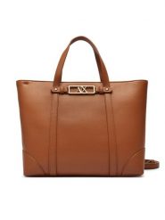 Armani Exchange Torebka XW002609 AF15632 U6119 Brązowy. Brązowe shopper Armani Exchange, bez wzorów, ze skóry, bez dodatków. Za 709.99 zł.