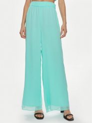 Patrizia Pepe Spodnie materiałowe 2P1584/A061-CA03 Turkusowy Relaxed Fit. Niebieskie spodnie materiałowe Patrizia Pepe, bez wzorów, z materiału. Za 559.99 zł.
