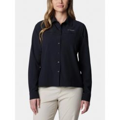 Koszulka Damska Columbia Summit Valley Woven. Czarne bluzki Columbia, bez wzorów, sportowe, bez kołnierzyka, bez ramiączek. Za 399.00 zł.