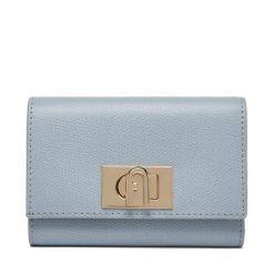 Duży Portfel Damski Furla. Niebieskie portfele Furla, bez wzorów. Za 549.99 zł.