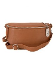 Anna Morellini Skórzana saszetka "Berenice" w kolorze jasnobrązowym - 25 x 14 x 1 cm rozmiar: onesize. Brązowe torby na ramię Anna Morellini, bez wzorów, z materiału, sportowe, przez ramię, bez dodatków. Za 173.99 zł.