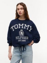 Tommy Hilfiger Bluza Kobiety Bawełna niebieski, XL. Niebieskie bluzy TOMMY HILFIGER, xl, bez wzorów, z bawełny, bez kaptura. Za 649.95 zł.