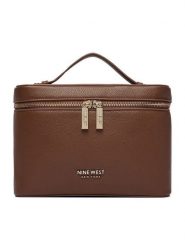 Nine West Kosmetyczka CEO-NW-W1-034-AW26 Brązowy. Brązowe kufry i kosmetyczki Nine West, bez wzorów, ze skóry, bez dodatków. Za 99.99 zł.
