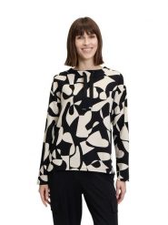 Betty Barclay Bluza w kolorze czarno-kremowym rozmiar: 44. Brązowe bluzy Betty Barclay, bez wzorów, bez kaptura. Za 126.95 zł.