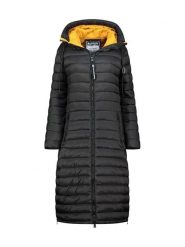 Geographical Norway Płaszcz zimowy "Azule" w kolorze czarnym rozmiar: XL. Czarne płaszcze Geographical Norway, na zimę, xl, bez wzorów, z puchu, bez kaptura. Za 262.29 zł.