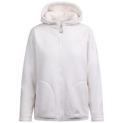Damska Bluza Polarowa Backstay. Białe bluzy sportowe Trespass, na zimę, l, bez wzorów, z dzianiny, z kapturem. Za 231.99 zł.