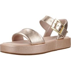 Sandały CLARKS ALSA STRAP Rose. Czerwone sandały Clarks, bez wzorów, ze skóry, bez obcasa, bez zapięcia. Za 408.99 zł.