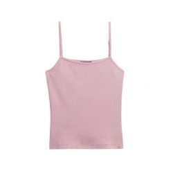 Damski cienki prążkowany top Superdry. Czerwone bielizna sportowa Superdry, bez wzorów, prążkowane. W wyprzedaży za 95.35 zł.