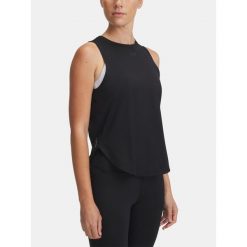 Koszulka Damska Bez Rękawów Under Armour Sportowa Treningowa. Czarne obuwie sportowe Under Armour, bez zapięcia, na fitness i siłownię. Za 199.99 zł.