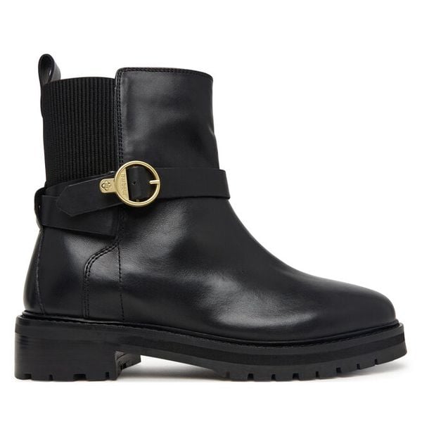 Botki Barbour. Czarne botki Barbour, bez wzorów, bez obcasa, na płaskiej podeszwie, bez zapięcia. Za 1,099.00 zł.