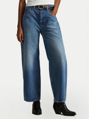 Polo Ralph Lauren Jeansy 211969380001 Niebieski Wide Leg. Niebieskie jeansy Polo Ralph Lauren, bez wzorów. Za 949.99 zł.