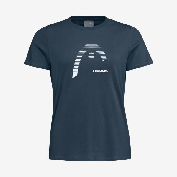 T-shirt damski Club Lara. Niebieskie t-shirty Head, l, bez wzorów, z bawełny, bez kołnierzyka, bez ramiączek. W wyprzedaży za 101.50 zł.