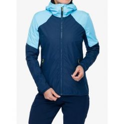 Kurtka przeciwdeszczowa damska CMP Veltrica. Niebieskie kurtki sportowe CMP, bez wzorów, bez kaptura, trekkingowe. Za 425.19 zł.