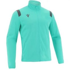 Bluza dresowa z pełnym zamkiem błyskawicznym Macron Fujin. Niebieskie bluzy Macron, m, bez wzorów, z dresówki, bez kaptura. Za 213.00 zł.