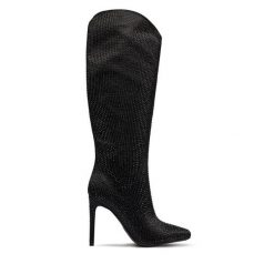 Kozaki Marciano Guess. Czarne kozaki Marciano Guess, bez obcasa, na szpilce, bez zapięcia. Za 1,899.00 zł.