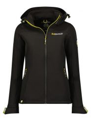 Maison Montaigne Kurtka softshellowa "Takenimai" w kolorze czarnym rozmiar: XL. Czarne kurtki sportowe Maison Montaigne, xl, z aplikacjami, bez kaptura, outdoorowe. Za 176.91 zł.