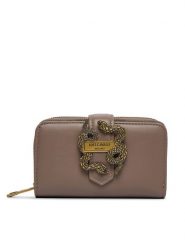 Just Cavalli Duży Portfel Damski 79RA5PA4 ZSA89 Brązowy. Brązowe portfele Just Cavalli, bez wzorów, ze skóry. Za 319.99 zł.