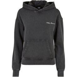 Bluza Z Haftowanym Logo Frotte Dla Kobiet. Czarne bluzy Urban Classics, xs, bez wzorów, bez kaptura. Za 211.99 zł.