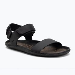 Sandały damskie Vivobarefoot Sensus Yin. Czarne sandały Vivobarefoot, bez wzorów, z kauczuku, bez obcasa, bez zapięcia. Za 710.05 zł.