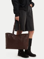G-Star Raw Torebka C-LDA9517 Brązowy. Brązowe shopper G-Star, bez wzorów, ze skóry, retro, bez dodatków. Za 299.99 zł.