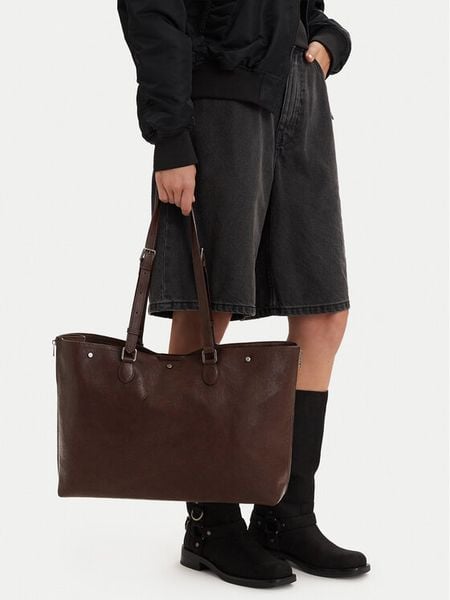 G-Star Raw Torebka C-LDA9517 Brązowy. Brązowe shopper G-Star, bez wzorów, ze skóry, retro, bez dodatków. Za 299.99 zł.