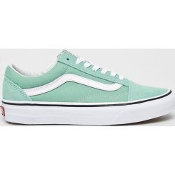 Vans - Tenisówki. Zielone trampki Vans, bez wzorów, z gumy, bez zapięcia. W wyprzedaży za 279.90 zł.