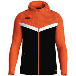 Damska bluza dresowa z kapturem zapinana na zamek błyskawiczny Jako Iconic. Brązowe bluzy JAKO, bez wzorów, z dresówki, z kapturem. Za 386.50 zł.