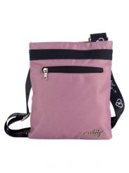 Damska torebka na ramię z regulowanym paskiem – Dusty Rose Meatfly. Czerwone torby na ramię Meatfly, bez wzorów, z materiału, eleganckie, na ramię, małe, bez dodatków. Za 101.99 zł.
