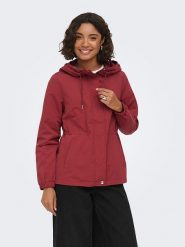 ONLY Parka w kolorze czerwonym rozmiar: L. Czerwone parki Only, l, bez kaptura. Za 114.95 zł.
