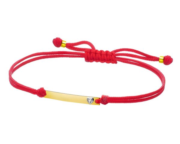 Bransoletka z elementami żółtego złota i diamentem - serce - 0,004 ct - próba 375. Żółte bransoletki Apart, z diamentem, złote. Za 669.00 zł.