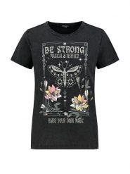 Eight2Nine Koszulka w kolorze czarnym rozmiar: M. Czarne bluzki Eight2Nine, m, bez wzorów, bez kołnierzyka, bez ramiączek. Za 39.99 zł.