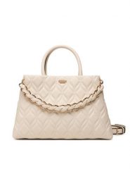 Guess Torebka Maxine HWQG97 33060 Kremowy. Białe torebki klasyczne Guess, z aplikacjami, ze skóry, bez dodatków. Za 674.99 zł.