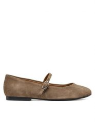 Geox Baleriny D New Palmaria D664JA 21 C6029 Brązowy. Brązowe baleriny Geox, bez wzorów, ze skóry, bez obcasa. Za 449.99 zł.