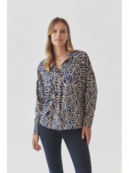 TATUUM Koszula "Berko" w kolorze granatowo-beżowym rozmiar: 42. Brązowe koszule Tatuum, s, bez wzorów, z wiskozy, klasyczne, bez kołnierzyka, bez ramiączek. Za 116.95 zł.