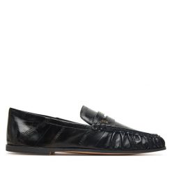 Lordsy Nokwol. Czarne lordsy Nokwol, bez wzorów, bez obcasa, bez zapięcia. Za 749.99 zł.