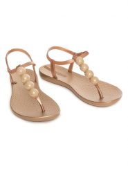 Ipanema Sandały w kolorze złotym rozmiar: 41/42. Żółte sandały Ipanema, z aplikacjami, klasyczne, z otwartym noskiem, bez obcasa, bez zapięcia. Za 48.05 zł.