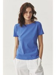 TATUUM Koszulka "Mikaja" w kolorze niebieskim rozmiar: S. Niebieskie bluzki Tatuum, s, bez wzorów, z bawełny, bez kołnierzyka, bez ramiączek. Za 105.88 zł.
