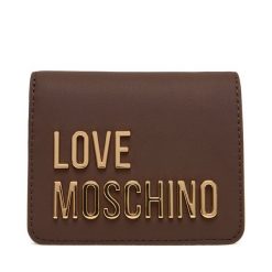 Mały Portfel Damski LOVE MOSCHINO. Brązowe portfele Love Moschino, bez wzorów. Za 399.99 zł.