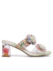 Laura Vita Klapki Lucieo 32 Różowy. Czerwone klapki Laura Vita, bez wzorów, ze skóry, bez obcasa. Za 399.99 zł.