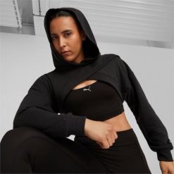 Puma Bluza Fit Move Crop 52386801. Białe bluzy Puma, xs, bez wzorów, bez kaptura. Za 182.99 zł.