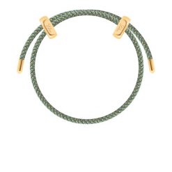 Bransoletka Liana w kolorze ciemnoszarym ze złotą nitką. Szare bransoletki Lilou, pozłacane. Za 149.00 zł.