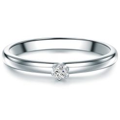 Trilani Pierścionek z Srebro wysokiej próby w Srebrny Pierścionki 1 ct Damski. Szare pierścionki Trilani, z brylantem, srebrne. Za 1,019.99 zł.