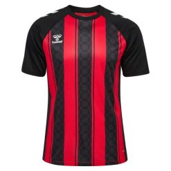 Koszulka Hummel Match striped. Czarne bluzki Hummel, bez wzorów, sportowe, bez kołnierzyka, bez ramiączek. Za 194.00 zł.
