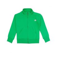 Bluza z bawełna z pełny zamek błyskawiczny na co dzień. Zielone bluzy sportowe LEONE 1947 APPAREL, bez wzorów, z bawełny, bez kaptura. Za 63.11 zł.